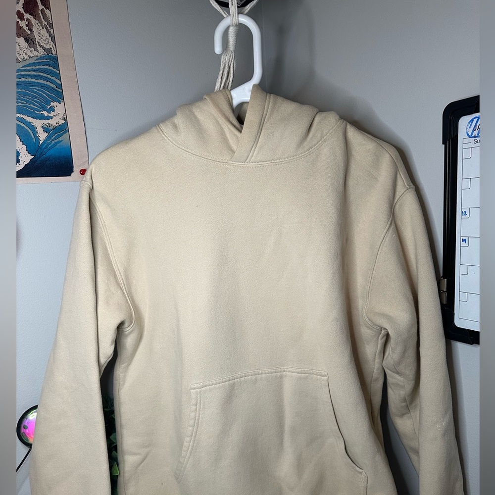 Aritzia cream hoodie